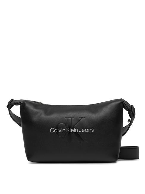 CALVIN KLEIN SCULPTED MONO Shoulder bag black/metallic logo - Women’s Bags