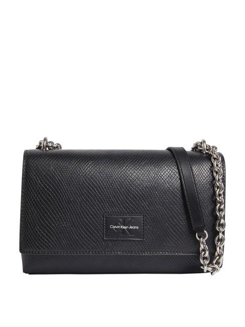 CALVIN KLEIN SCULPTED Shoulder bag with flap pvh black - Women’s Bags