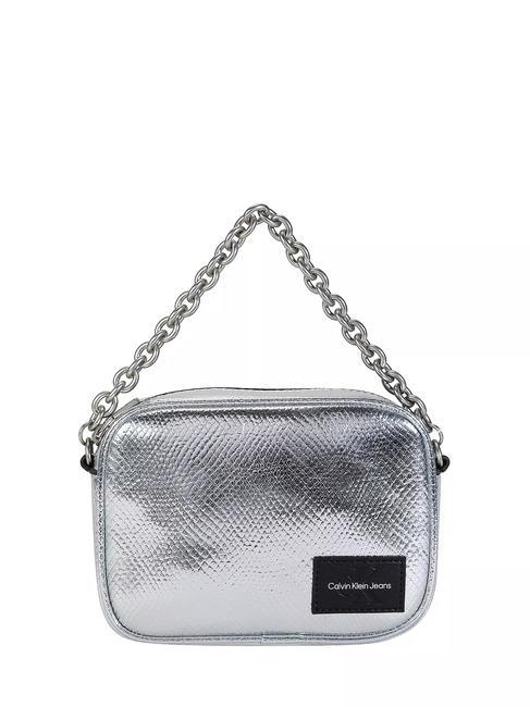 CALVIN KLEIN SCULPTED SNAKE PRINT Shoulder camera bag metallic snake - Women’s Bags