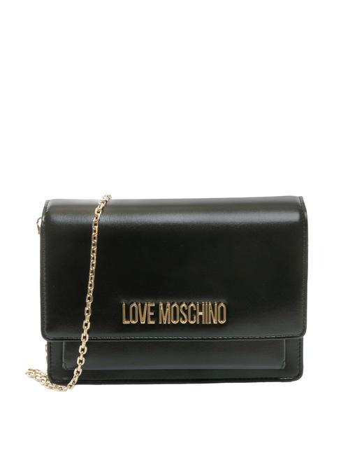 LOVE MOSCHINO SMART DAILY Bag with chain shoulder strap Black - Women’s Bags