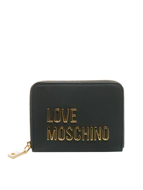 LOVE MOSCHINO BOLD LOVE Medium zip around wallet Black - Women’s Wallets
