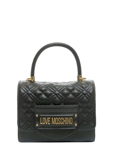 LOVE MOSCHINO QUILTED Mini handbag with shoulder strap Black - Women’s Bags