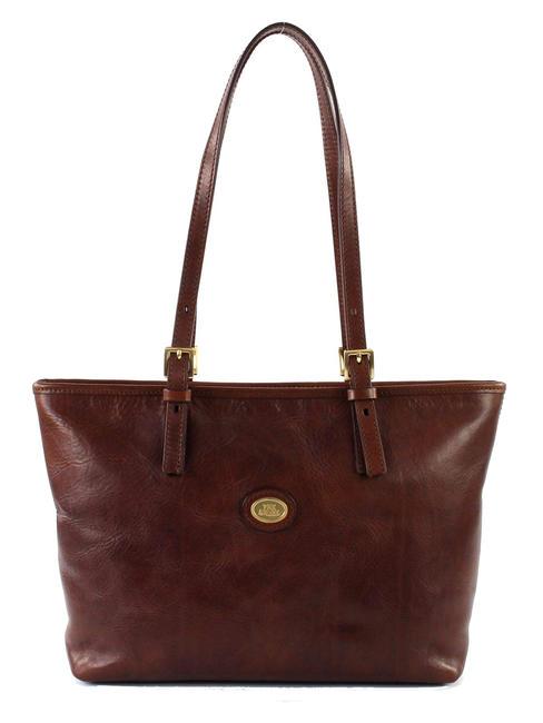 THE BRIDGE STORY Leather shopping bag BROWN - Women’s Bags