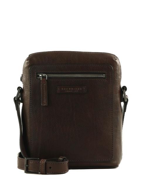 THE BRIDGE ALBERTO WILD Leather bag sweet chestnut ruthenium dk - Over-the-shoulder Bags for Men