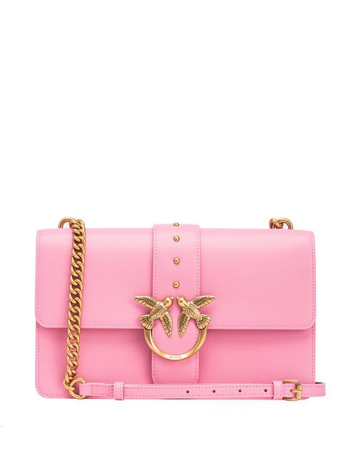 PINKO CLASSIC LOVE BAG One simply bag marine pink-antique gold - Women’s Bags