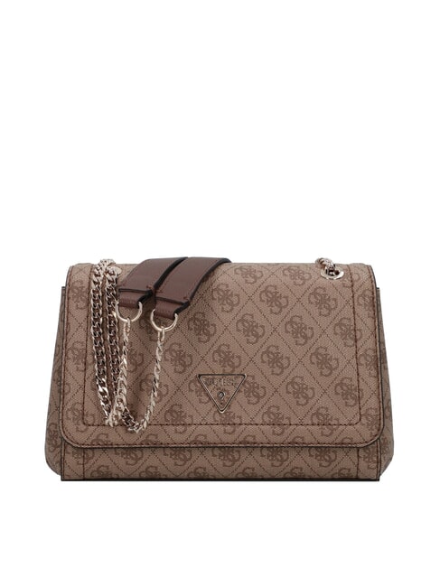 GUESS NOELLE Logo Shoulder/cross body bag latte logo / brown - Women’s Bags
