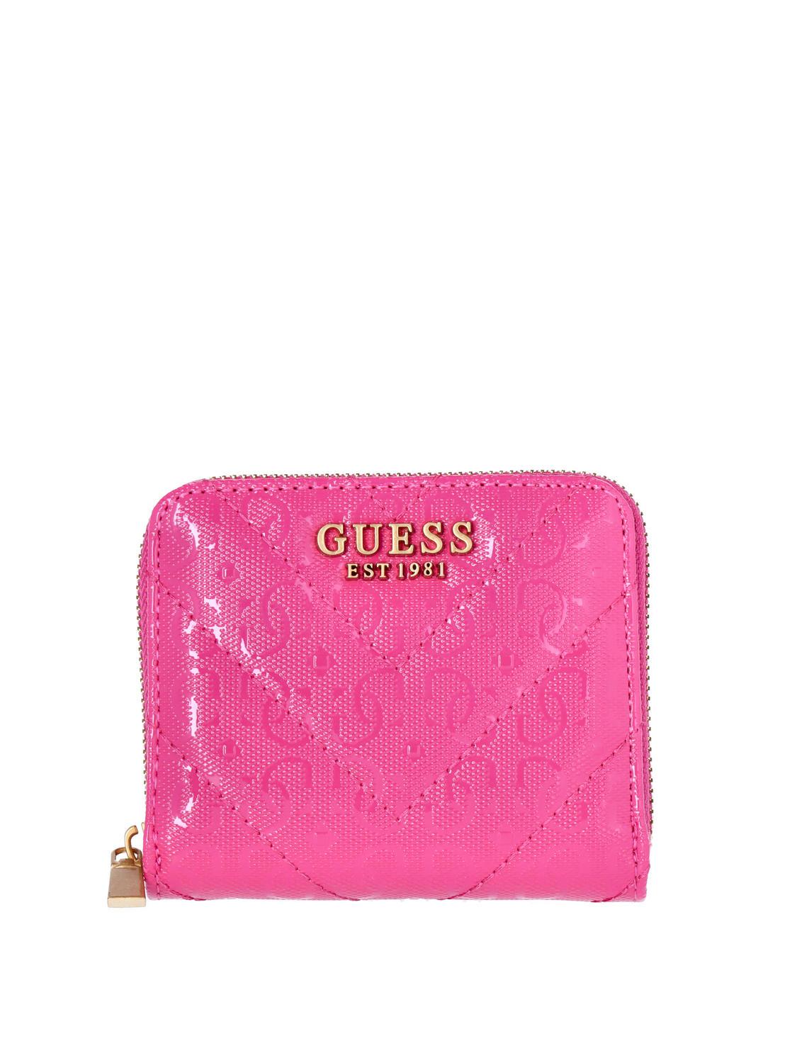 Guess Jania Small Wallet Fuchsia - Buy At Outlet Prices! 