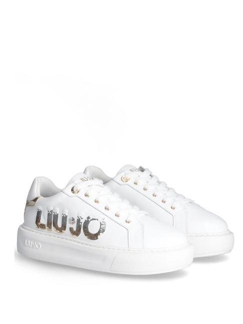 LIUJO KYLIE 22 Sequined logo sneakers white - Women’s shoes