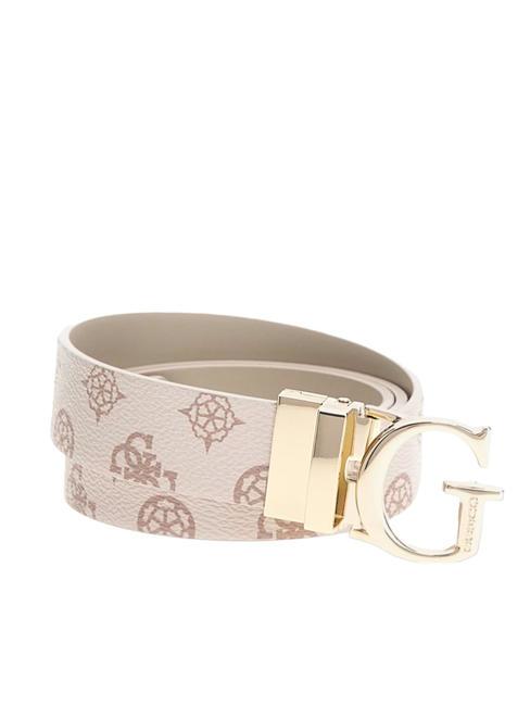 GUESS MASIE Belt can be shortened and reversible light rose logo - Belts