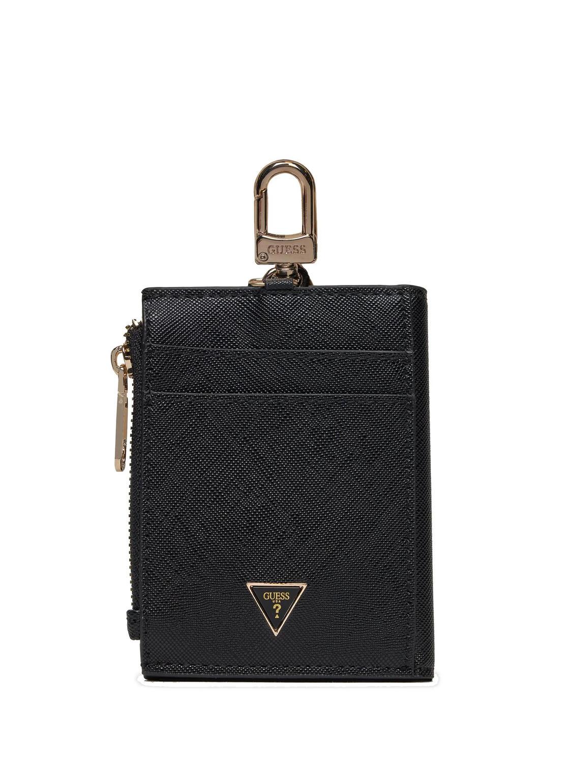 Guess Triangle Logo Key Case Black Buy At Outlet Prices!