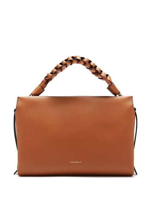 COCCINELLE BOHEME Handbag, with shoulder strap, in leather cuir/noir - Women’s Bags