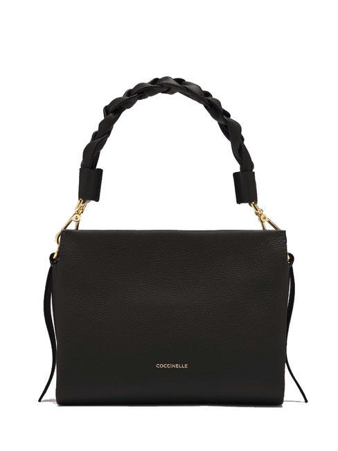 COCCINELLE BOHEME Handbag, with shoulder strap, in leather noir/cuir - Women’s Bags