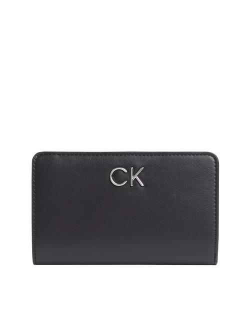 CALVIN KLEIN RE-LOCK FRENCH Medium wallet ck black - Women’s Wallets