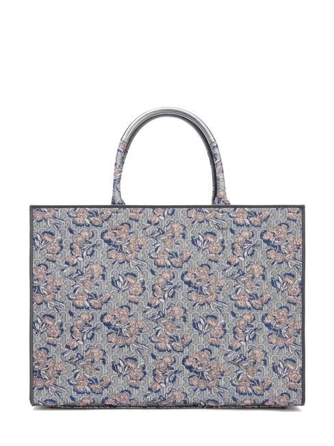 FURLA OPPORTUNITY Tote bag in jacquard fabric SILVER - Women’s Bags