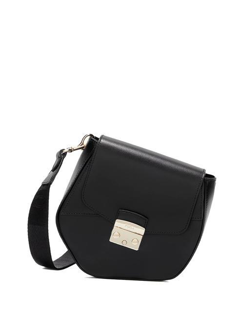 FURLA METROPOLIS PRISMA Leather shoulder bag Black - Women’s Bags