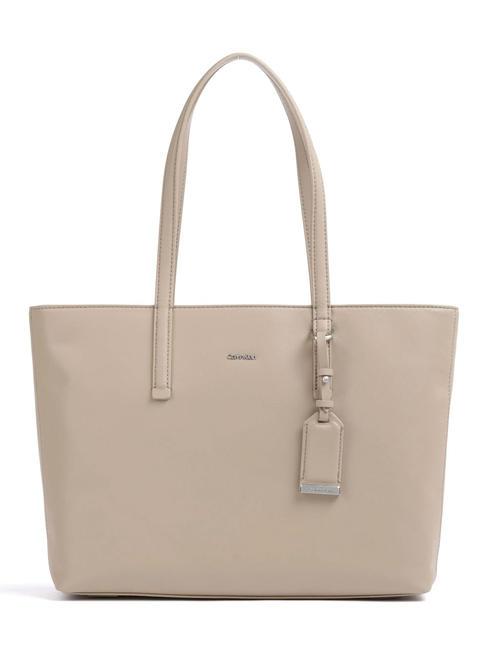 CALVIN KLEIN CK MUST Shoulder Shopping Bag silver mink - Women’s Bags