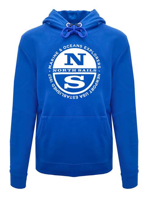 NORTH SAILS NEWPORT USA EST Sweatshirt with hood and pocket royal - Sweatshirts