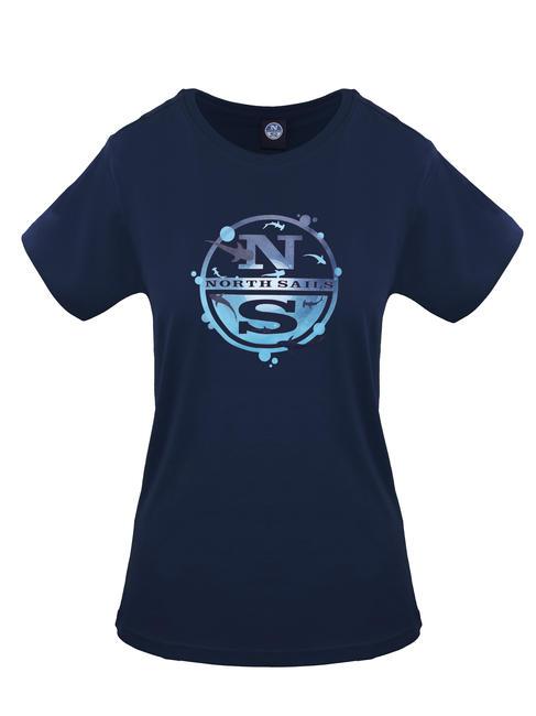 NORTH SAILS OCEAN LOGO Cotton T-shirt blue navy - T-shirt