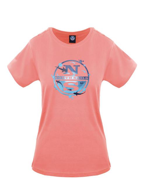 NORTH SAILS OCEAN LOGO Cotton T-shirt rose - T-shirt