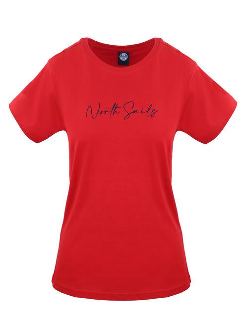 NORTH SAILS LOGO Cotton T-shirt red - T-shirt