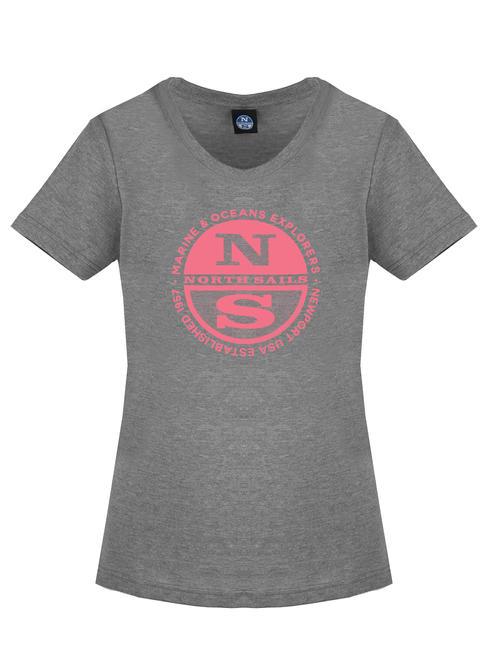 NORTH SAILS MARINE & OCEANS Cotton T-shirt grey - T-shirt