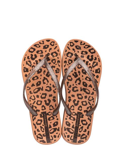 IPANEMA CONNECT FEM Rubber flip flops brown/glitter - Women’s shoes