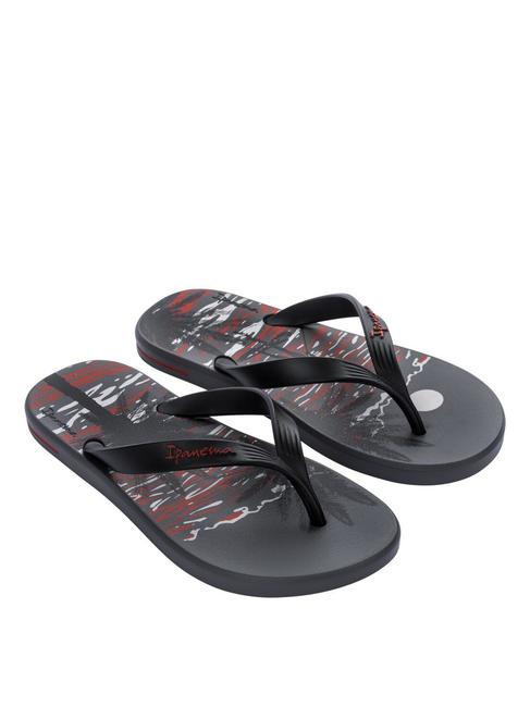 IPANEMA POSTO 10 TEMAS IV  Rubber flip flops grey/black/red - Men’s shoes