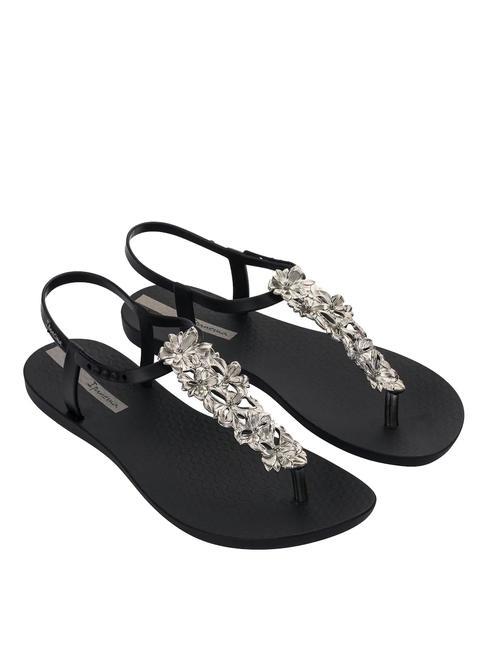 IPANEMA CLASS SHINY FLOWER  Flip-flop sandals black/silver - Women’s shoes