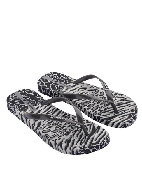 IPANEMA ANIMALE PRINT II  Printed flip-flops grey/black - Women’s shoes