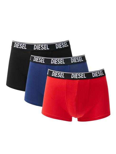 DIESEL LOGO TRIPACK Set of 3 boxers red/black/blue - Men's briefs