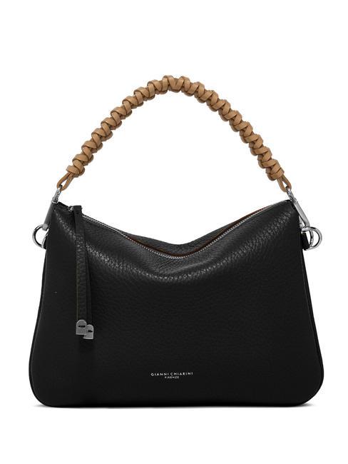 GIANNI CHIARINI MIA Leather shoulder bag black-nature - Women’s Bags