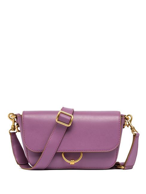 GIANNI CHIARINI MEG Leather shoulder bag argyle purple - Women’s Bags