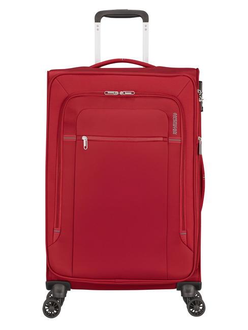 AMERICAN TOURISTER CROSSTRACK Medium trolley 67/24 tsa exp red / gray - Semi-rigid Trolley Cases