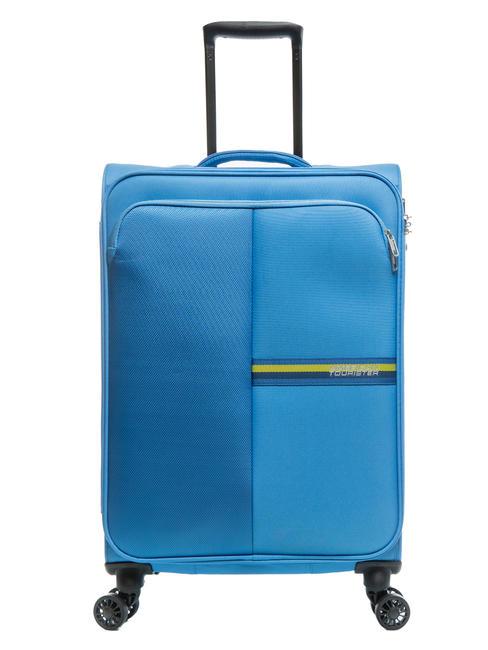 AMERICAN TOURISTER BRIGHT LIFE Medium size trolley tranquil blue - Semi-rigid Trolley Cases