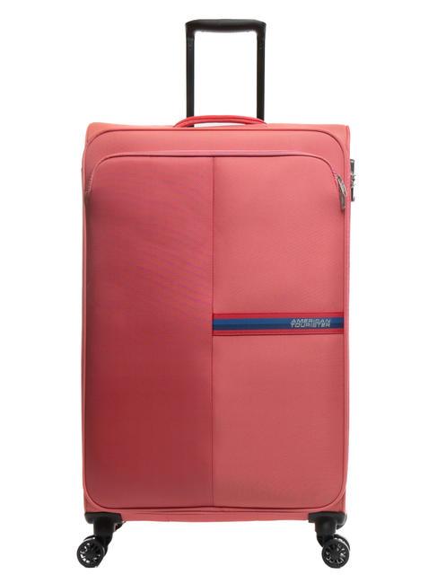 AMERICAN TOURISTER BRIGHT LIFE Extra large size trolley sun kissed coral - Semi-rigid Trolley Cases