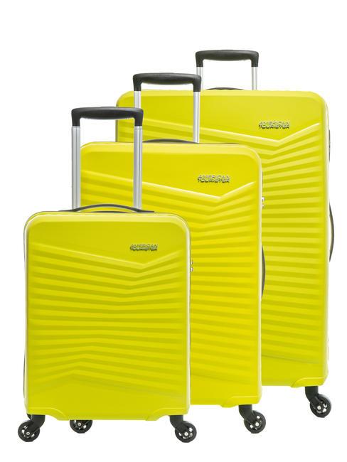 AMERICAN TOURISTER JETDRIVER 2.0 Set of 3 trolleys: cabin, medium, large SUNNY LIME - Trolley Set