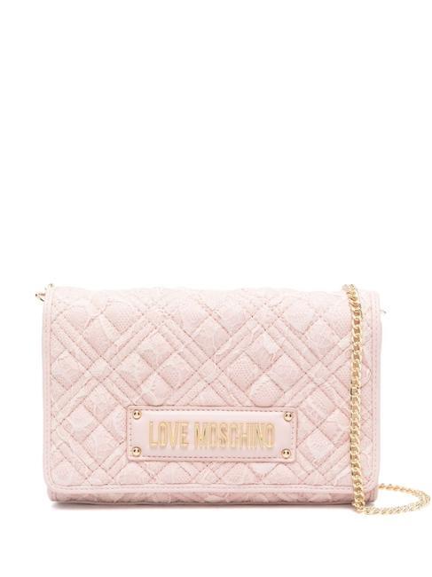 LOVE MOSCHINO SMART DAILY QUILTED Small shoulder bag nude - Women’s Bags