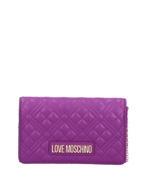 LOVE MOSCHINO QUILTED Shoulder mini bag viola - Women’s Bags