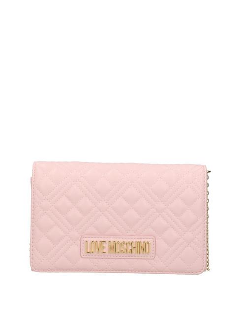 LOVE MOSCHINO QUILTED Shoulder mini bag face powder - Women’s Bags