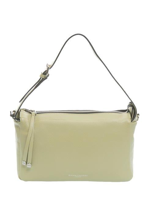 GIANNI CHIARINI DEVA Leather shoulder bag with shoulder strap salad greens - Women’s Bags
