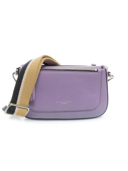 GIANNI CHIARINI ALLY Leather bag with shoulder strap wisteria - Women’s Bags