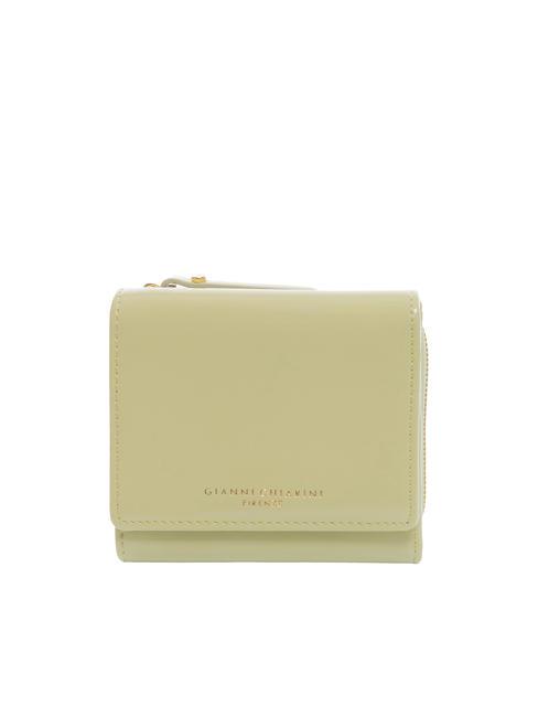 GIANNI CHIARINI WALLET CLUX Compact leather wallet salad greens - Women’s Wallets