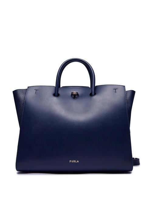 FURLA GENESI L leather tote bag Mediterranean - Women’s Bags