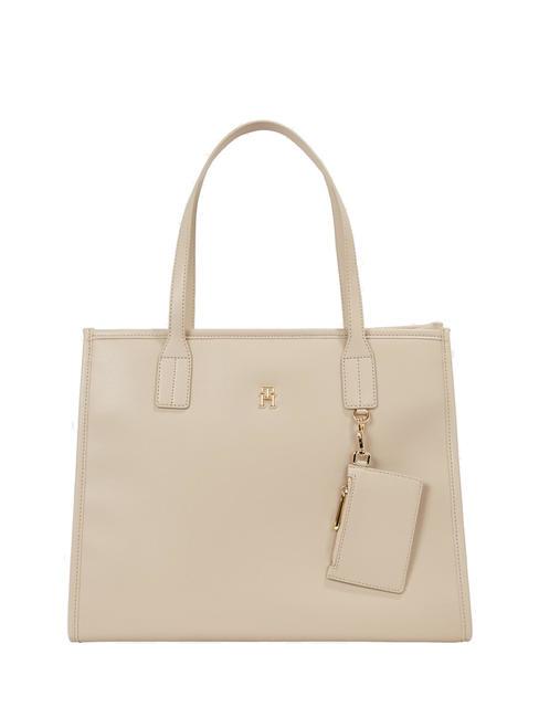 TOMMY HILFIGER TH CITY Shoulder bag white clay - Women’s Bags