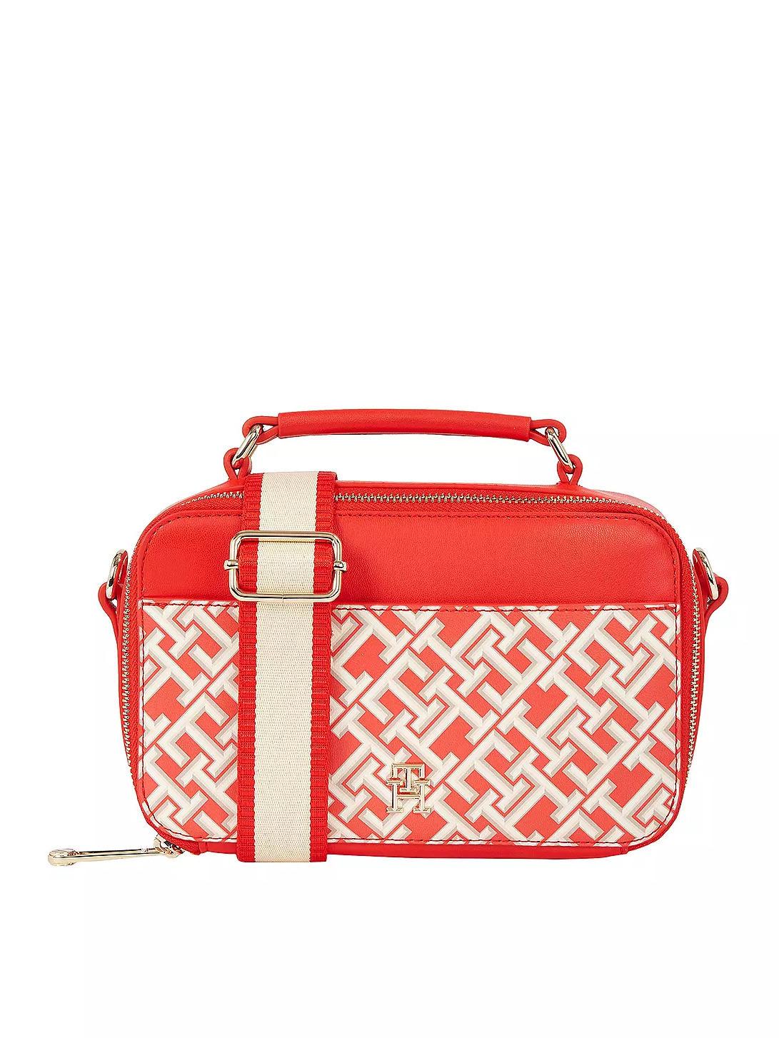 Red tommy hilfiger handbag sales