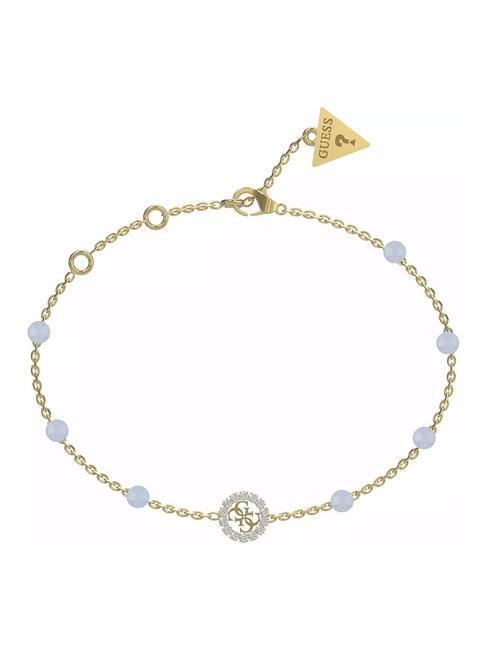 GUESS NATURAL STONES Bracelet ylw gold/aquamarine - Bracelets