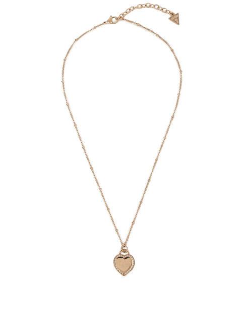 GUESS FINE HEART Necklace with charm ROSE GOLD - Necklaces