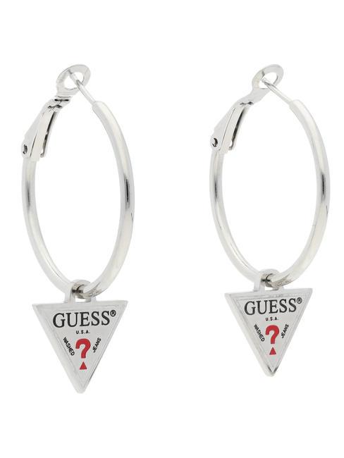 GUESS HULA HOOPS Steel earrings SILVER - Earrings