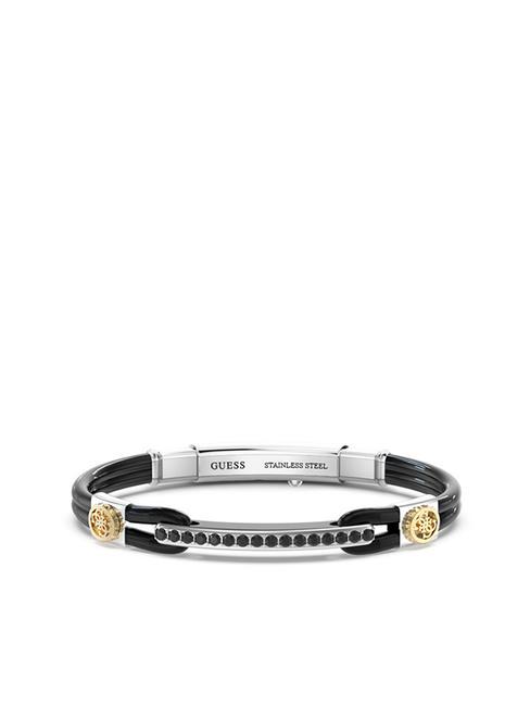 GUESS PORTOFINO Bracelet steel/ylw gold/black - Men's Bracelets