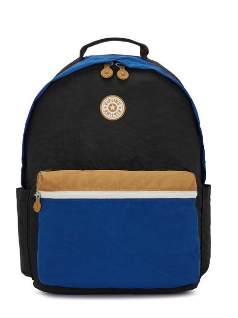 KIPLING DAMIEN L Backpack with 15.6" laptop holder duo blue beige - Backpacks & School and Leisure